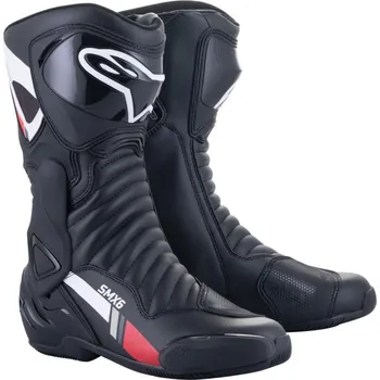 Moto obuv Boty S-MX 6, ALPINESTARS (černá/bílá/šedá/červená) 48