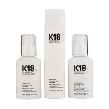 Kosmetická sada K18 Pro Peptide Starter Kit dárková sada pro opravu poškozených vlasů