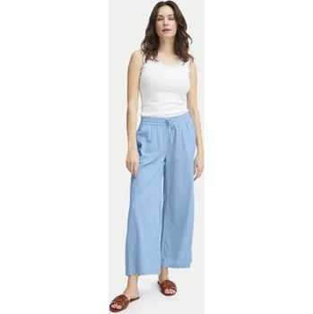 Dámské kalhoty Fransa Kalhoty z materiálu 20614576 Modrá Relaxed Fit XS