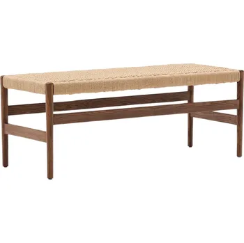 Hnědá dubová lavice Kave Home Zaide 120 cm