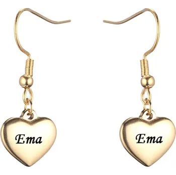 Náušnice Náušnice z chirurgické oceli Poppy zlaté