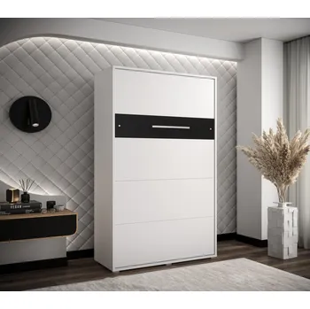 Ložnicová sestava Vyklápěcí postel VH120 Barva korpusu: Bílá mat + Černý mat