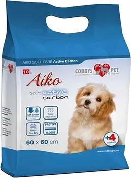 toaleta pro psa Aiko Soft Care Active Carbon podložka pro psy 10 ks 60 x 60 cm