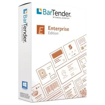 Grafický software BarTender Enterprise: trvalá licence + 1 rok údržba, 5 tiskáren, multiuživatelská aplikace