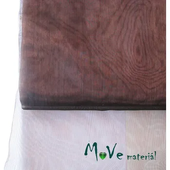 Organza hnědá 140cm/ 20 cm Barva :: hnědá, Materiál: Polyester