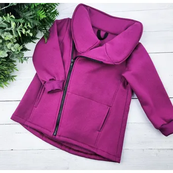 Dívčí mikina Kulišárny Kabátek WARM - křivák FUCHSIA VELIKOST: 122