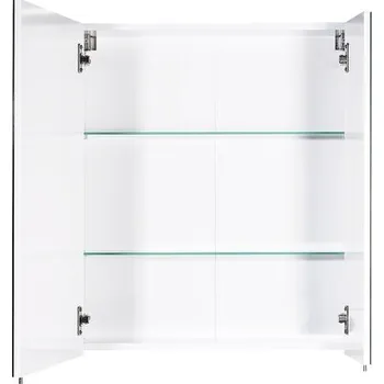 Koupelnový nábytek Zrcadlová skříňka bez osvětlení Möbelpartner Basic 60 x 16 x 70,7 cm bílá vysoce lesklá