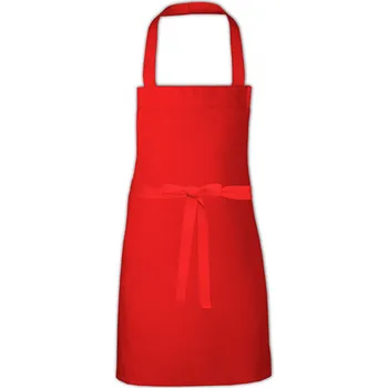 Kuchyňská zástěra Link Kitchen Wear Dětská bavlněná zástěra na grilování Barva: červená (ca. Pantone 200), Velikost: 60 x 50 cm X1009