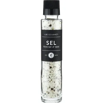Sůl s černým a bílým pepřem 220 g, s mlýnkem, Lie Gourmet - doprava zdarma od 2999 Kč