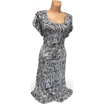 Dámské šaty Bílé šaty s drobným vzorem FILMO, Barva Bílá, Velikost XXL 48, Materiál 96% Viskoza 4% Lycra