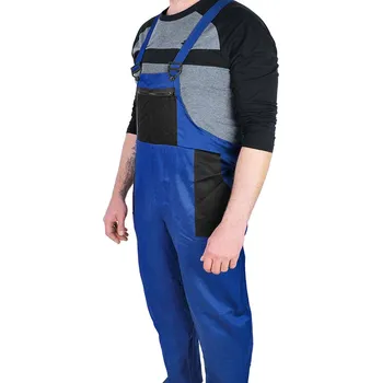 montérky Monterky na kšandy LACLE modré (Pánské monterkové kalhoty)