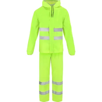 Pláštěnka PROCERA RAINVIS nepromokavý oblek s reflexními pruhy Barva: fluorescenční žlutá, Velikost: XL 8112_XL