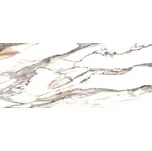 Calacatta gold poler - dlaždice rektifikovaná 119,7x279,7 bílá lesklá 157341