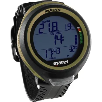 Potápěčské vybavení Potápěčský Počítač MARES PUCK 4 Olivová