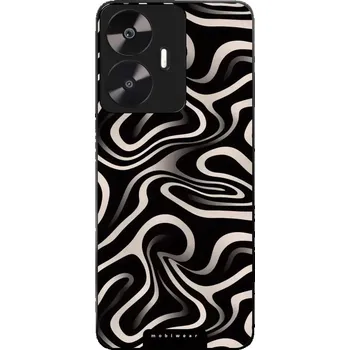 Pouzdro na mobilní telefon Lesklý kryt Mobiwear Glossy - Realme C55 - GA63G Vlnky a linky (Prémiové lesklé pouzdro, obal, kryt Mobiwear Glossy na mobil Realme C55 - GA63G Vlnky a linky, materiál Plast + TPU silikon - krytí po všech stranách, neošoupatelný potisk, tenké provedení,)