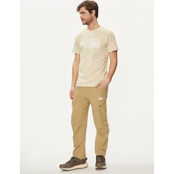 Pánské oblečení The North Face T-Shirt Woodcut Dome NF0A87NX Béžová Regular Fit XL