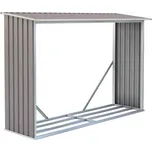 Přístřešek na dřevo G21 WOH 181 - 242 x 75 cm, šedý