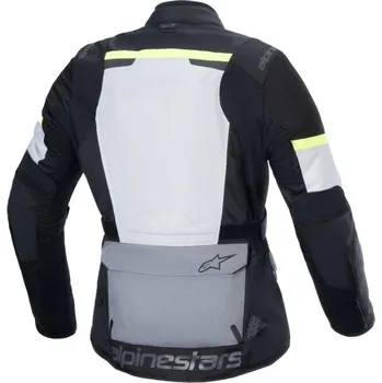 Moto bunda Bunda ANDES AIR DRYSTAR, ALPINESTARS (světle šedá/tmavě šedá/černá/žlutá fluo) 2026 L
