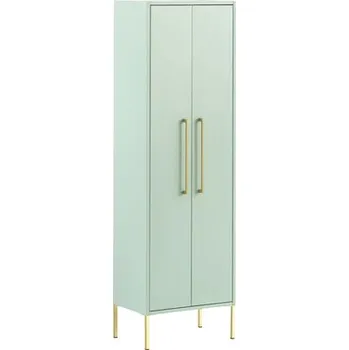 Koupelnový nábytek Skříň Highboard Möbelpartner Sarah mátová zelená 46,2 x 154,7 x 30 cm
