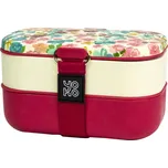 Bento box na jídlo Yoko Design Giverny dvoupatrový 1200 ml