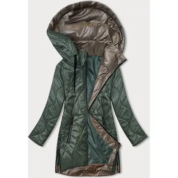 Dámská cargo bunda Tmavě zelená dámská bunda s odepínací kapucí SWEST, odstíny zelené 46 i392_22428-R