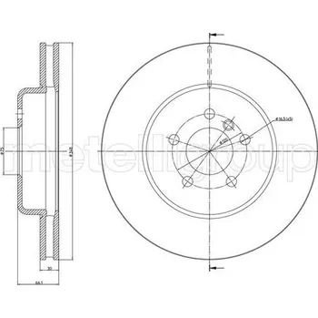 Brzdový kotouč Brzdový kotouč METELLI 23-1268C