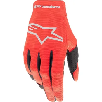 Moto rukavice Rukavice RADAR, ALPINESTARS, dětské (červená/stříbrná) 2026 M