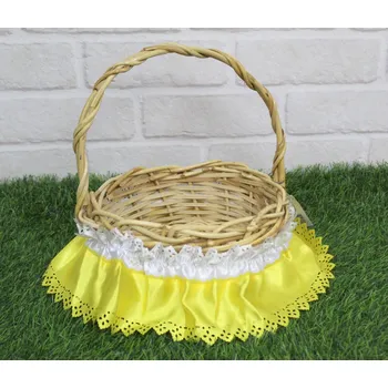 MrHome Velikonoce - žlutá a bílá páska na košík - 1 ks (ME-OP)