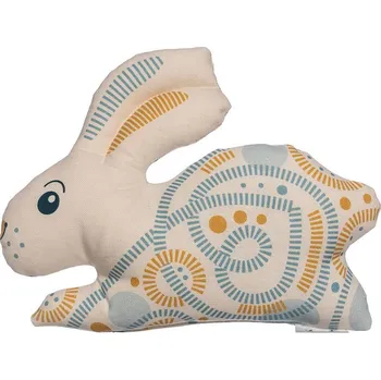 Dekorativní polštářek - vonný a relaxační levandulový polštář Vzor: Ušáček - cesta z města Dekorační polštářek s levandulí BIO