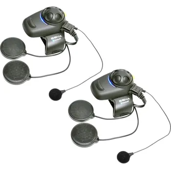 Interkom na motorku Bluetooth handsfree headset SMH5-FM (dosah 0,7 km), SENA (sada 2 jednotek)