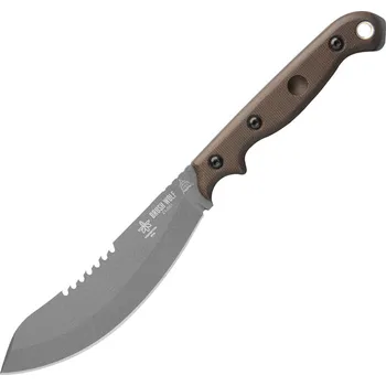 lovecký nůž Tops Brush Wolf Green Micarta