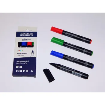 Koh-i-noor souprava permanantních popisovačů 4005 4 kulatý 472276