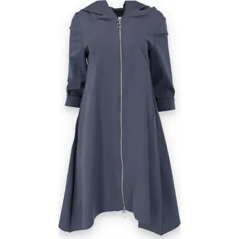 Kabátek s kapucí 220637 Wendy trendy Itálie barva: šedá-antracit