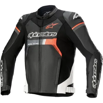 Moto bunda Bunda GP FORCE AIRFLOW, ALPINESTARS (černá/bílá/červená fluo) 2025 52
