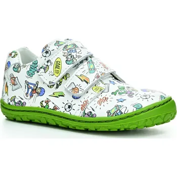 Dívčí obuv Lurchi Noah Leather White/Green barefoot boty Velikost boty (EU): 24, Vnitřní délka boty: 160, Vnitřní šířka boty: 60