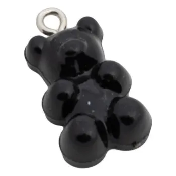 Ozdoba do vlasů Medvídek 1ks černý