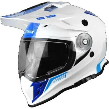 Helma na motorku Moto přilba JUST1 J34 SHAPE neonově modrá S