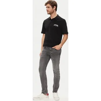 Pánské tričko Jack & Jones Polokošile Josh 12247387 Černá Standard Fit XL