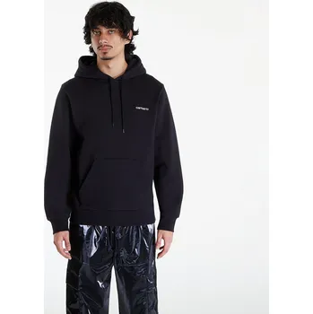 Pánská mikina Mikina Carhartt WIP Script Embroidery Hoodie UNISEX Black/ White S