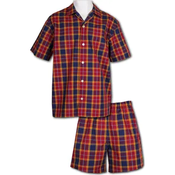 Pánské pyžamo LUIZ Pánské pyžamo na knoflíky krátké Tomáš 2131 Velikost: 60