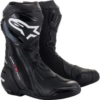 Moto obuv Boty SUPERTECH R VENTED, ALPINESTARS (černá, perforovaná obšívka) 2026 43