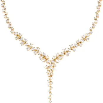 Řetízek Zlatnictví Helios Zlatý náhrdelník zdobený zirkony