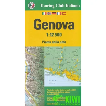 Touring Club Italiano vydavatelství plán Genova 1:12,5 t.