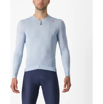 Cyklistické oblečení Castelli Esperesso LS Jersey XXL světle modrá - 10 % pro přihlášené BFEXTRA10
