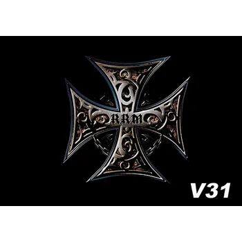 Tuning Vlaječka V31 kříž Velikost: 38x28 cm