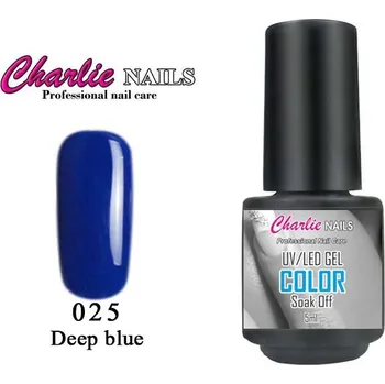 Charlie UV/LED Gel lak 5ml. č.25 modrý Deep blue