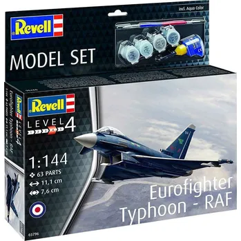 Plastikový model Revell ModelSet letadlo 63796 - Eurofighter Typhoon - RAF (1:144) - expresní doprava