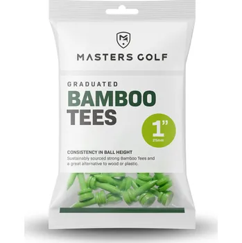 Golfová tyčka MASTERS bambusová golfová týčka 25 mm (25 ks)