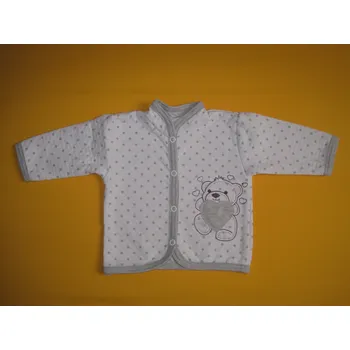 Arex, ČR Bavlněný kojenecký kabátek s výšivkou Barva: šedá, Velikost: 80