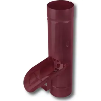 okap Pozinkovaný odvaděč vody 80 mm RAL 3009 červenohnědá barva